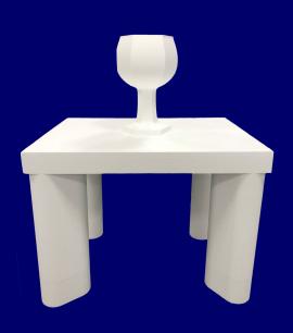 EPS TABLE WITH GLASS